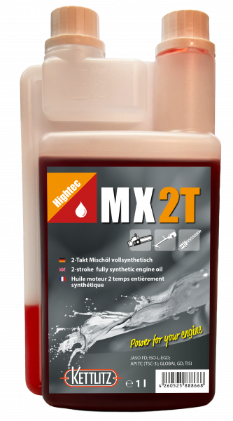 KETTLITZ-MX Hightech 2 Takt Öl - 1 Liter Gebinde - Dosierflasche